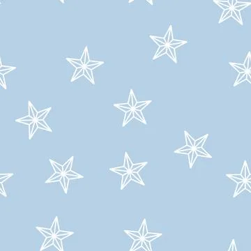 Druze religion line seamless pattern Stock Illustration