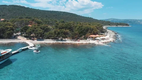 Drvenik(Croatia) vertigo effect 動画素材 115374409