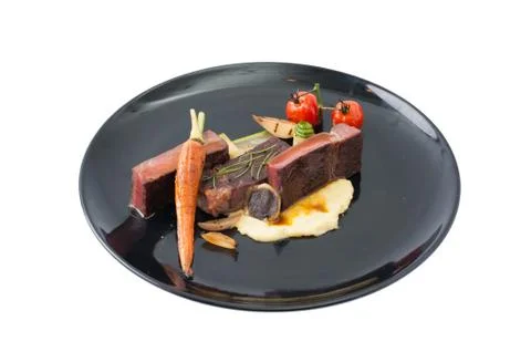 Dry-aged beef steak Stock Photos