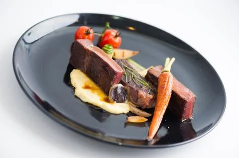 Dry-aged beef steak Stock Photos