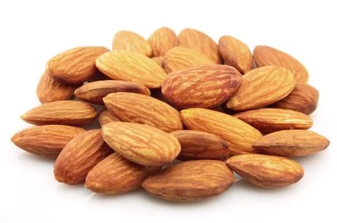 Dry almonds Foto stock