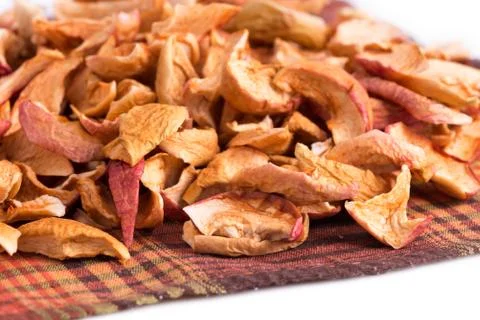 Dry apple chips Stock Photos