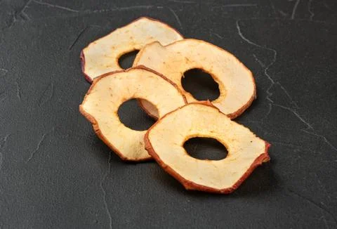 Dry Apple chips Stock Photos