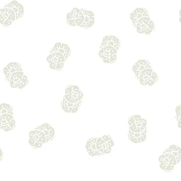 Dry apple fruit glyph seamless pattern Stock Illustration