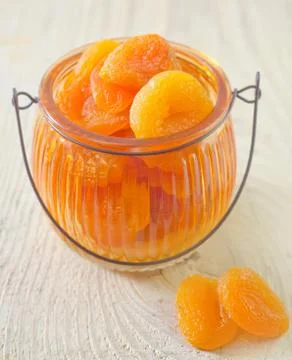 Dry apricots Stock Photos