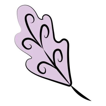 Dry autumn leaf Stock Illustration