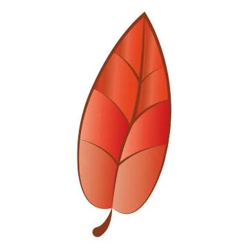 Dry autumn leaf Stock Illustration