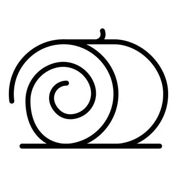 Dry bale icon outline vector. Hay straw Illustrazione stock