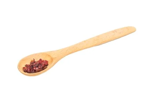 Dry barberry in spoon Stock Photos