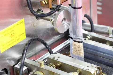 Dry bean packing packing machine Stock Photos