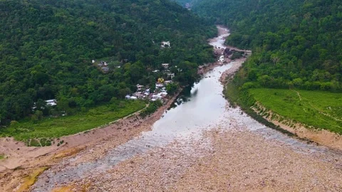 Dry Bed Of The Piyain River Stock Footage 340028214