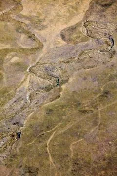 Dry bed of the river Stock Photos