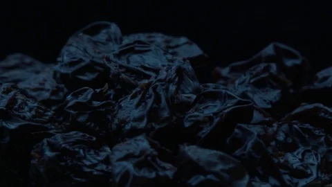 Dry black plums 動画素材 83446226