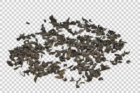 Dry black tea leaves. Stock Photos
