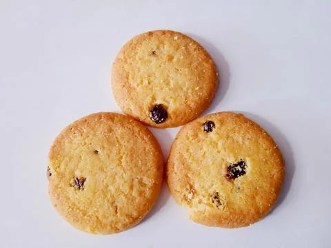 Dry bread with white isolated background Stock Photos