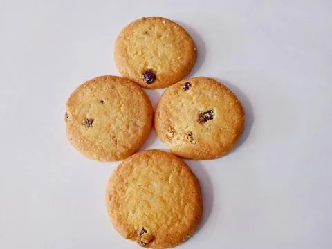 Dry bread with white isolated background Stock Photos