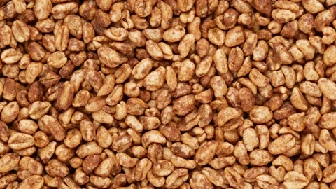 Dry breakfast background. Cereal breakfast. Stock Footage 139153344