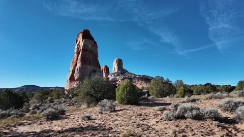 Dry, bright sunshine, large temperature fluctuations, and cloudless skies  cl Stock Footage 322852151