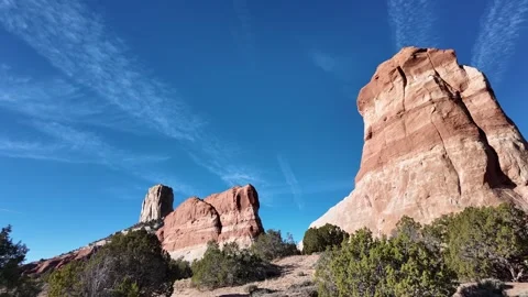 Dry, bright sunshine, large temperature fluctuations, and cloudless skies  cl Stock Footage 322852214