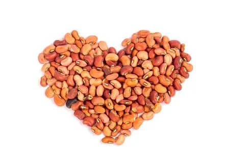 Dry brown beans isolate Foto stock