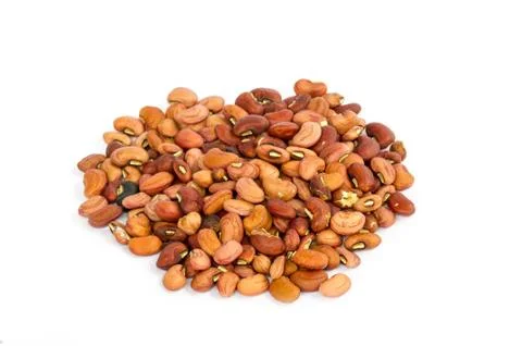 Dry brown beans isolate Stock Photos