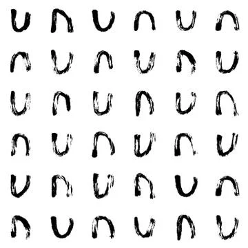 Dry brush pattern Stock Illustration