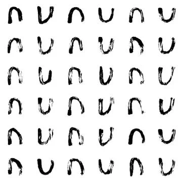 Dry brush pattern Stock Illustration