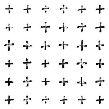 Dry brush pattern Stock Illustration