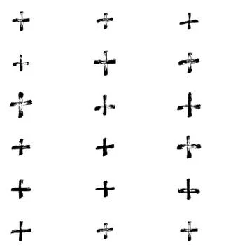 Dry brush pattern Stock Illustration