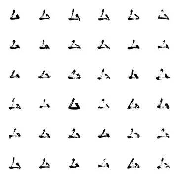 Dry brush pattern Stock Illustration