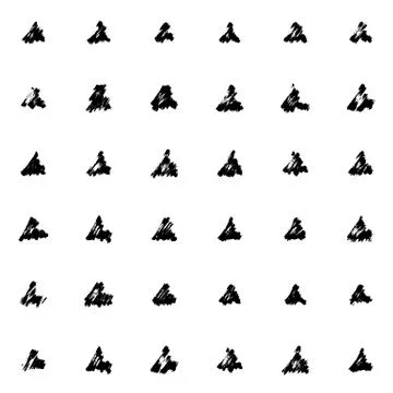 Dry brush pattern Stock Illustration