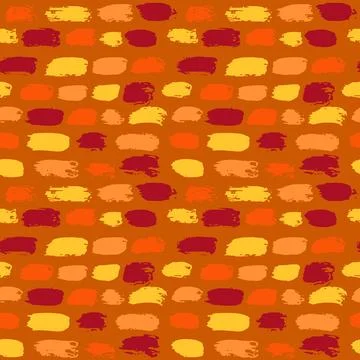 Dry Brush Seamless Vector Brick Wall Imitation Pattern Stock Illustration
