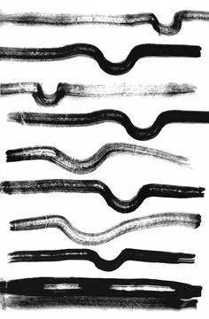 Dry brush smears Stock Illustration