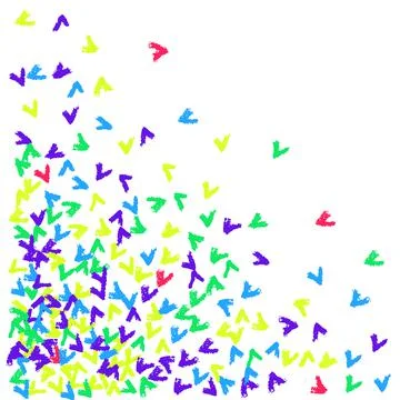 Dry brushes seamless pattern. Minimalistic creative trend abstract. Cheerful Stock Illustration