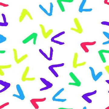 Dry brushes seamless pattern. Minimalistic creative trend abstract. Cheerful Stock Illustration