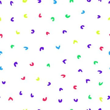 Dry brushes seamless pattern. Minimalistic creative trend abstract. Cheerful Stock Illustration