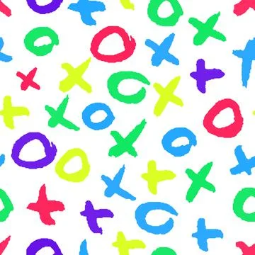 Dry brushes seamless pattern. Minimalistic creative trend abstract. Cheerful Stock Illustration