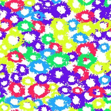 Dry brushes seamless pattern. Minimalistic creative trend abstract. Cheerful Stock Illustration