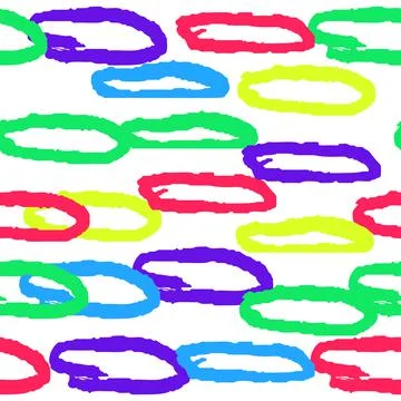 Dry brushes seamless pattern. Minimalistic creative trend abstract. Cheerful Illustrazione stock