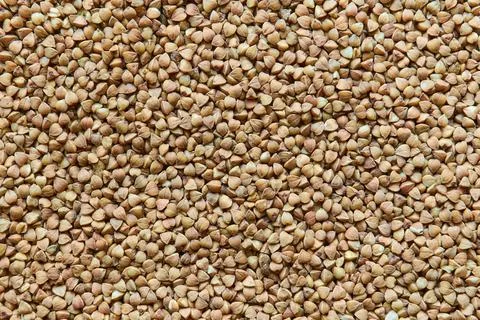 Dry buckwheat background, texture, close up Stock Photos