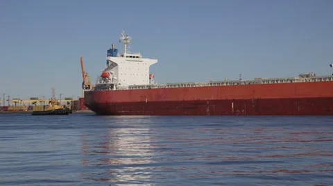 Dry bulk carrier Stock Footage 36448081