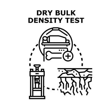 Dry bulk density test concept vector illustration Stock Illustration