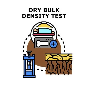 Dry bulk density test concept vector illustration Stock Illustration