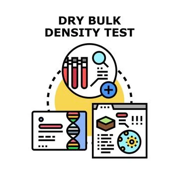 Dry bulk density test science research concept イラスト素材