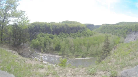 Dry canyon in the spring Stock Footage 23908998