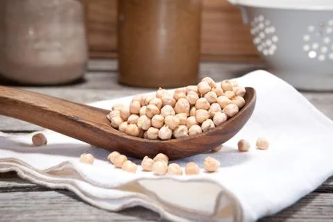 Dry chickpeas Stock Photos