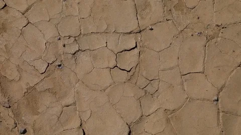 Dry clay texture ground pan in Namib Naukluft arid desert landscape of Namibia Stock Footage 102738109