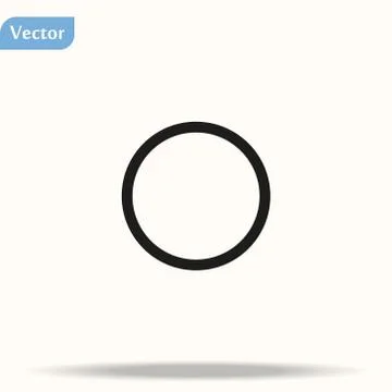 Dry clean, eclipse icon. Simple thin line, outline vector of Laundry icons fo Ilustração Stock