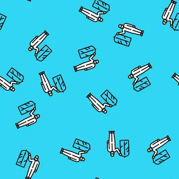 Dry cleaner laundry wash vector seamless pattern 스톡 일러스트