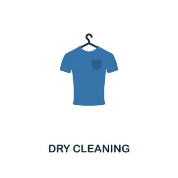 Dry Cleaning icon. Creative two colors design from cleaning icons collection. UI Stock Illustration